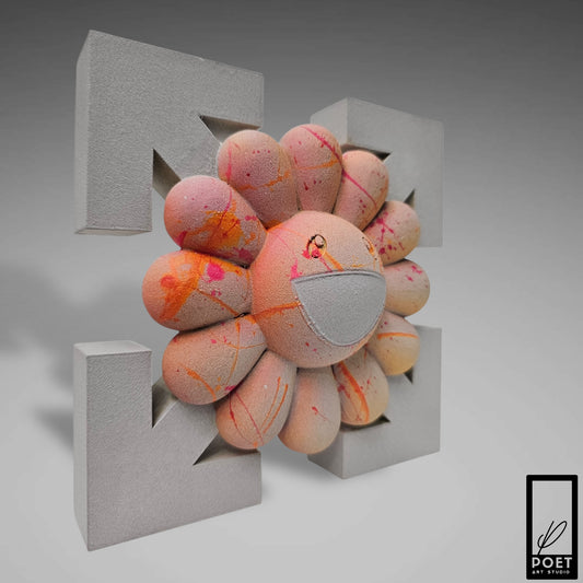 Murakami Flower Off White by Poet V15CM